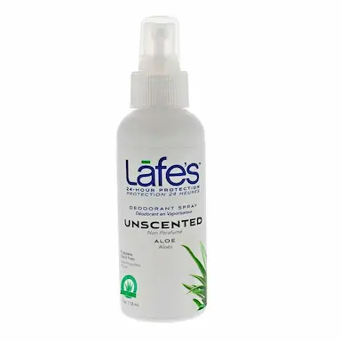 Desodorante Spray Lafe's Unscented com Aloe com 118ml