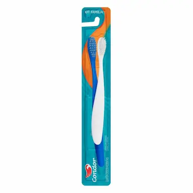 Kit Escova de Dente Condor Família com 2 unidades