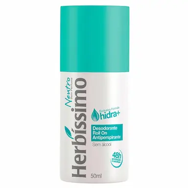 Desodorante Roll-On Antiperspirante Herbíssimo Neutro com 50ml