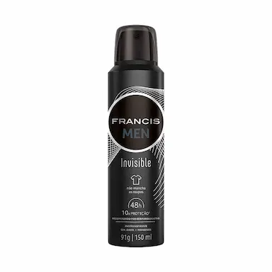 Desodorante Aerossol Francis Men Invisible com 150ml