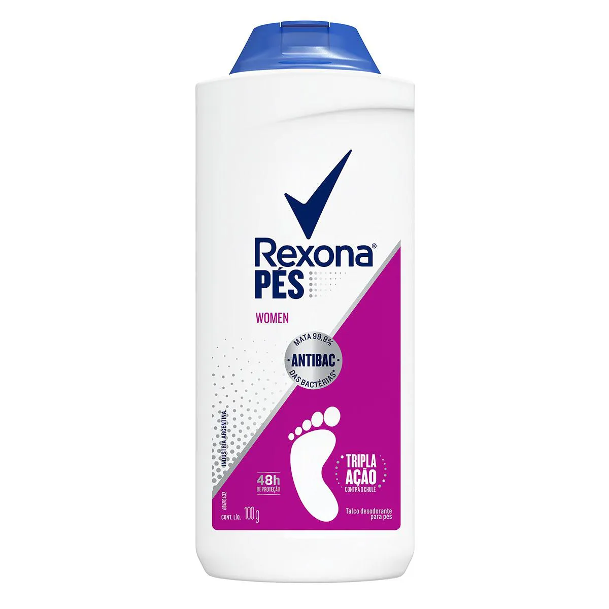 Talco Desodorante para os Pés Rexona Woman com 100g