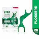 Fio Dental com Cabo G.U.M Flosser Dual Technique com 20 unidades