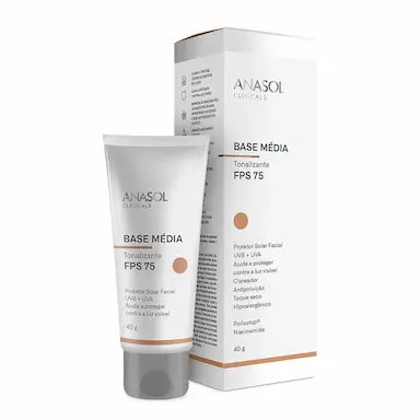 Protetor Solar Facial Anasol Clinicals Base Média FPS75 com 40g