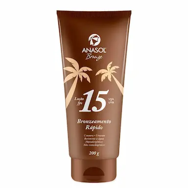 Loção Bronzeadora Anasol Bronze FPS 15 com 200g