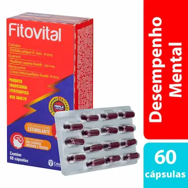 Fitovital com 60 cápsulas