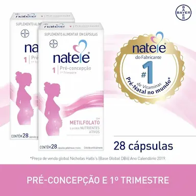 Suplemento Alimentar Natele 1 Pré-Concepção para Gestantes 56 cápsulas