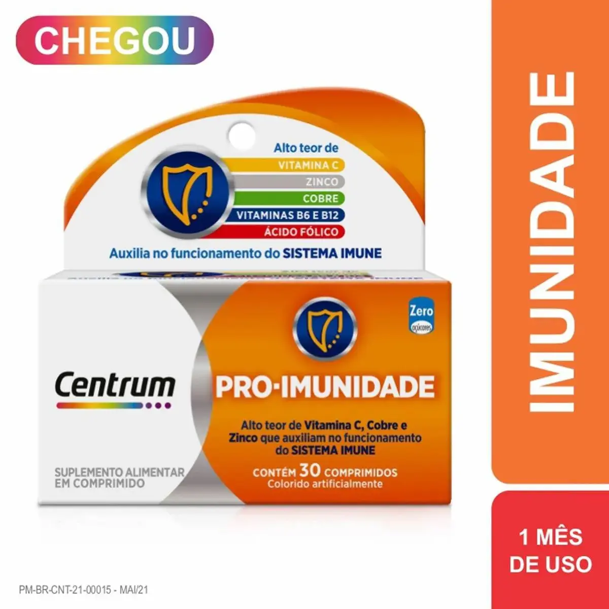 Polivitamínico Centrum Pró-Imunidade 30 comprimidos
