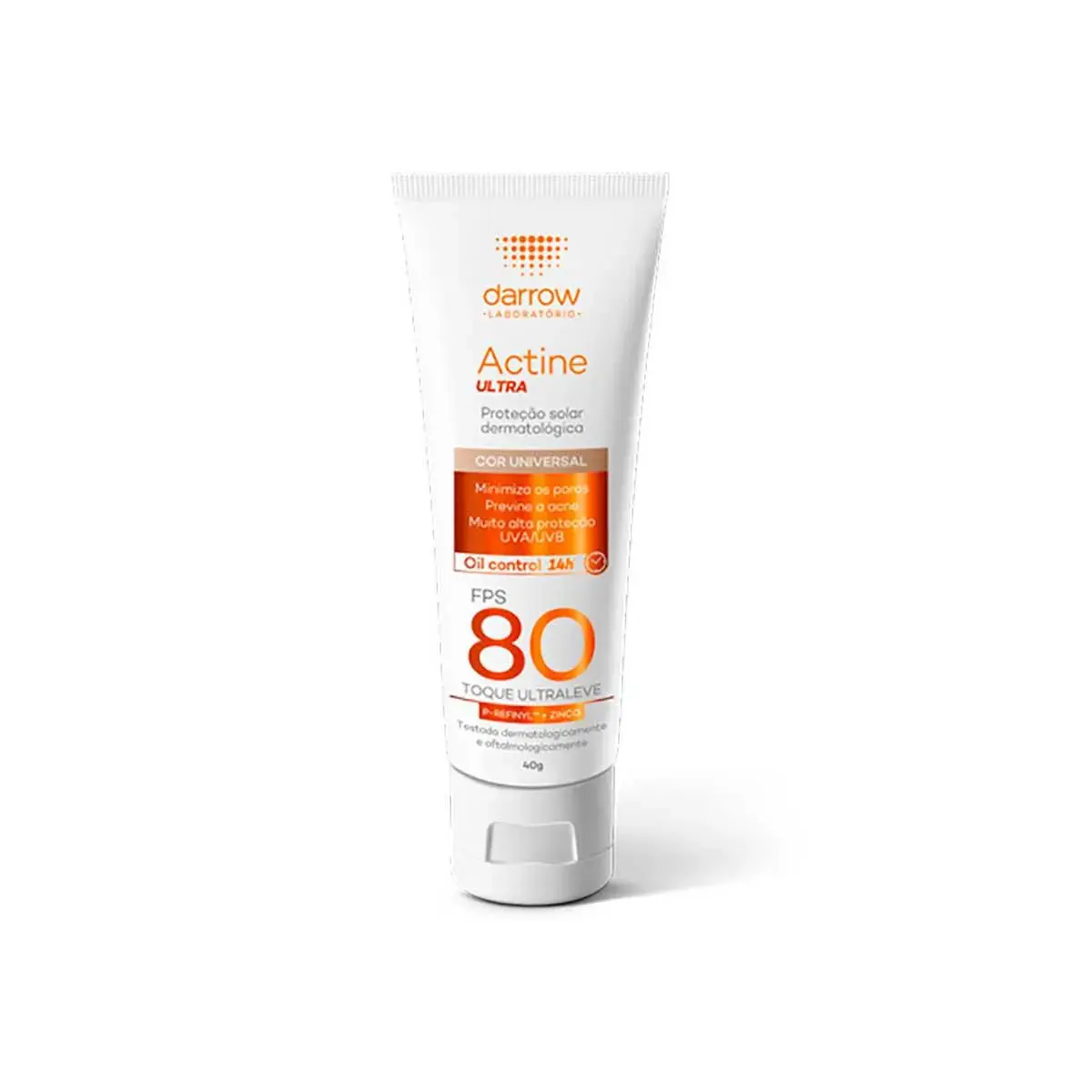 Protetor Solar Facial Actine Ultra Cor Universal FPS80 com 40g