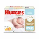 Fralda Huggies Natural Care RN - 34 Unidades