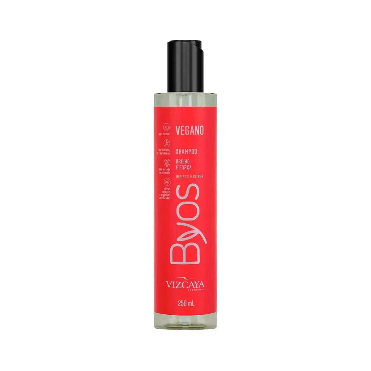 Shampoo Vizcaya Byos Brilho e Força com 250ml
