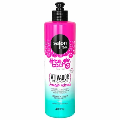 Ativador de Cachos Salon Line #To de Cacho Fixação Máxima 4ABC com 400ml
