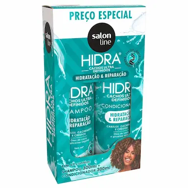 Kit Salon Line Hidra Cachos Ultra Deflinidos Shampoo + Condicionador com 300ml cada