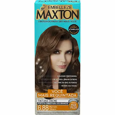 Tintura Creme Maxton 6.88 Marrom Tabaco com 1 Unidade