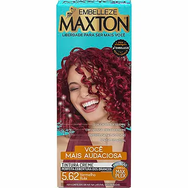 Tintura Creme Maxton 5.62 Vermelho Rubi com 1 Unidade
