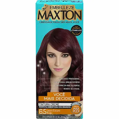 Tintura Creme Maxton 6.5 Louro Escuro Acaju com 1 Unidade