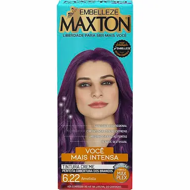 Tintura Creme Maxton 6.22 Ametista com 1 Unidade