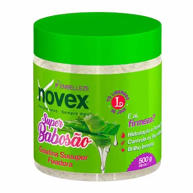 Gelatina Super Fixadora Embelleze Novex Super Babosão com 500g