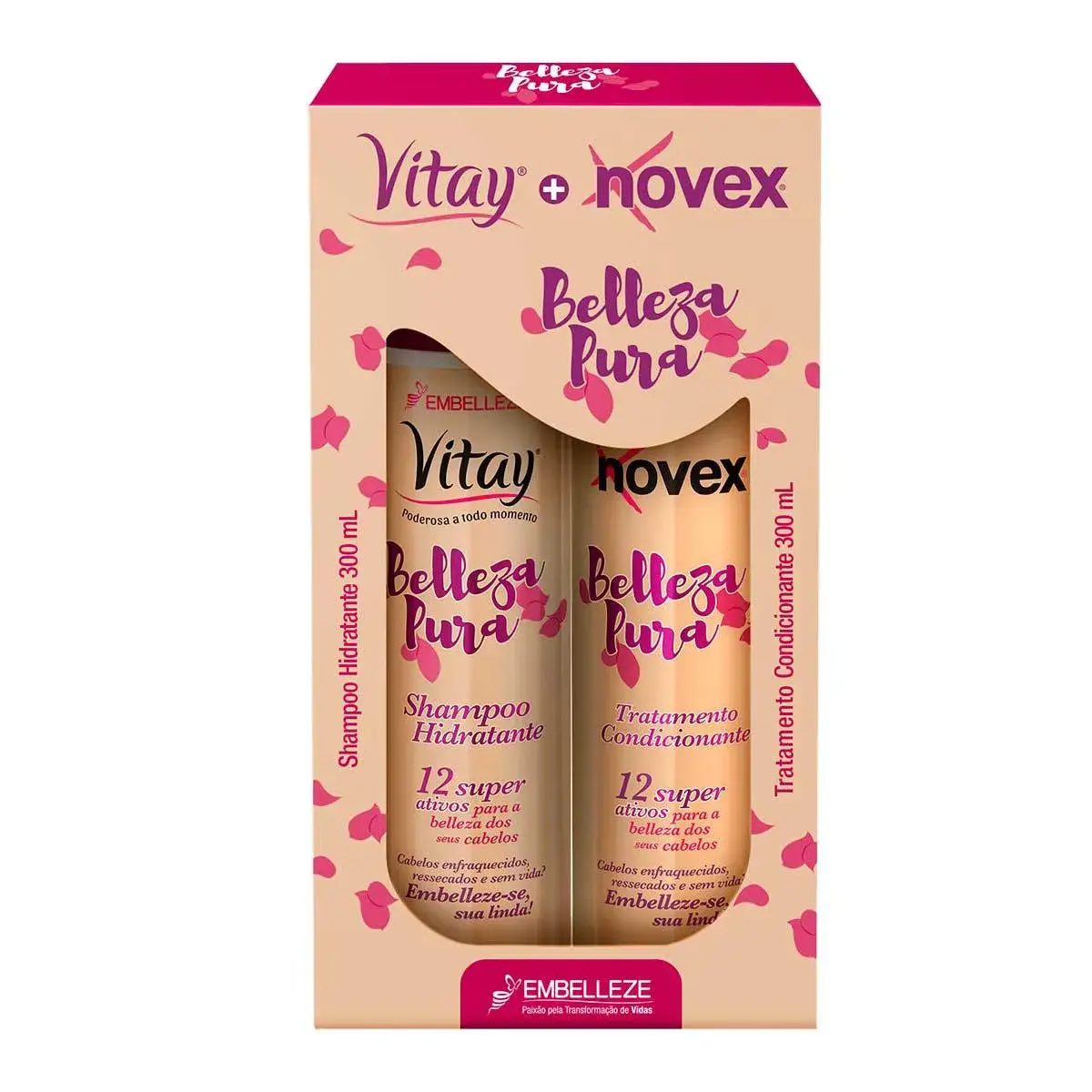 Kit Shampoo + Condicionador Vitay Novex Belleza Pura com 300ml cada