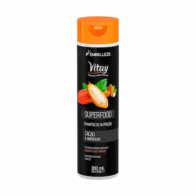 Shampoo Vitay Superfood Cacau & Amêndoas com 300ml