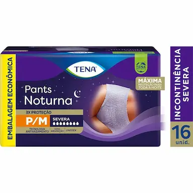 Roupa Íntima Tena Pants Noturna P/M 16 unidades