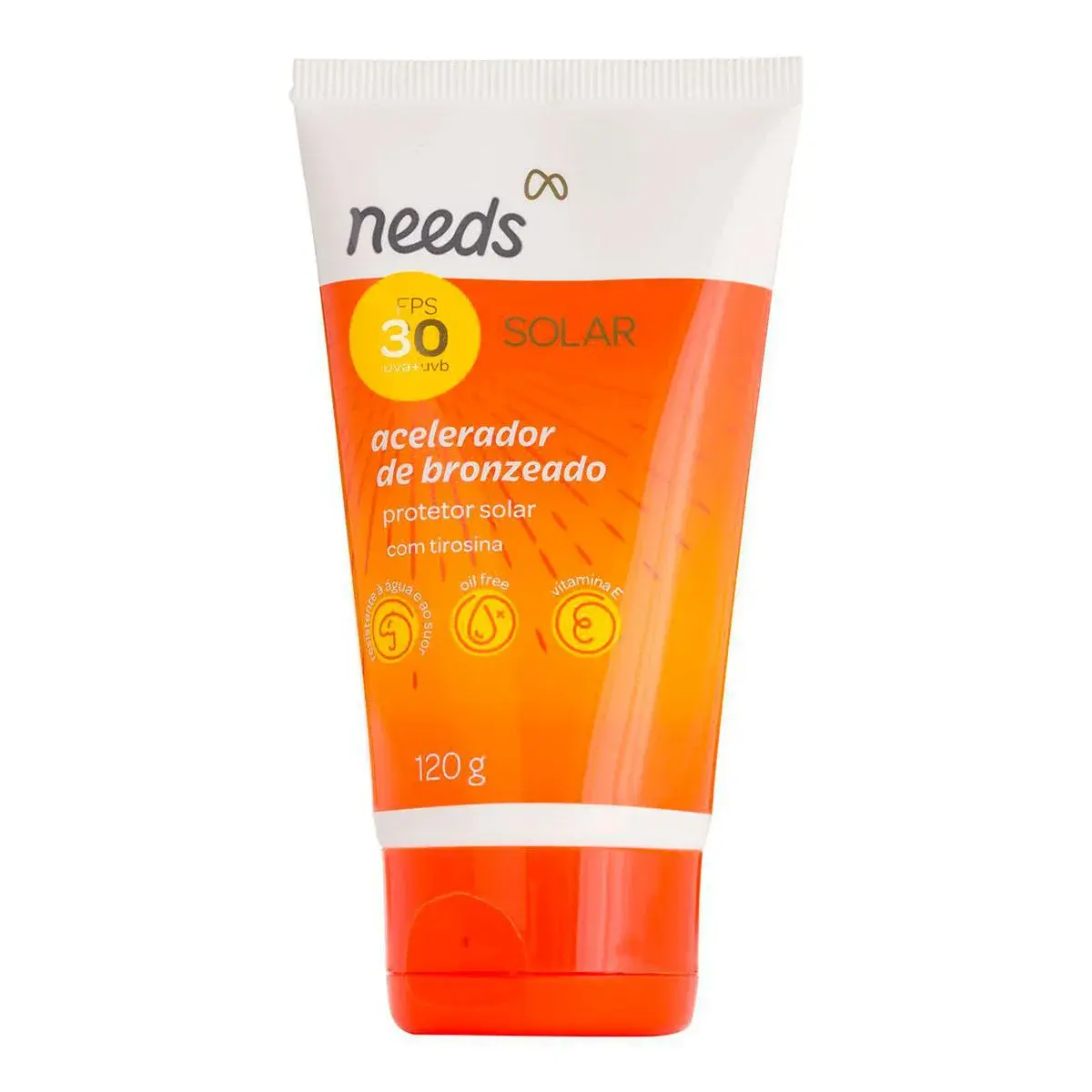 Acelerador de Bronzeado Needs FPS30 com 120g