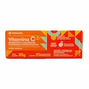 Vitamina C 1G Drogasil Sabor Laranja com 10 Comprimidos Efervescentes