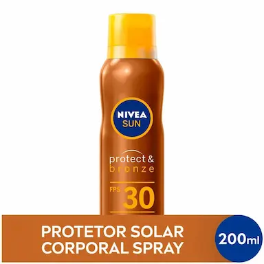 Protetor Solar Nivea Sun Protect&Bonze Aerosol FPS30 200ml