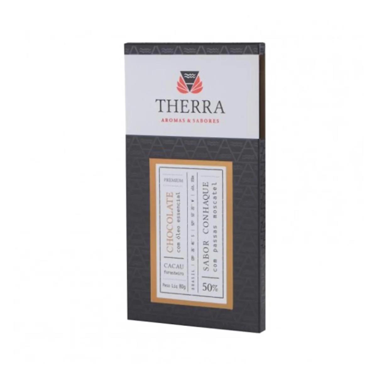 Chocolate Therra Conhaque com Passas 50% 80g