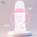 Mamadeira Lolly Big Dreams com Alça Rosa com 350ml