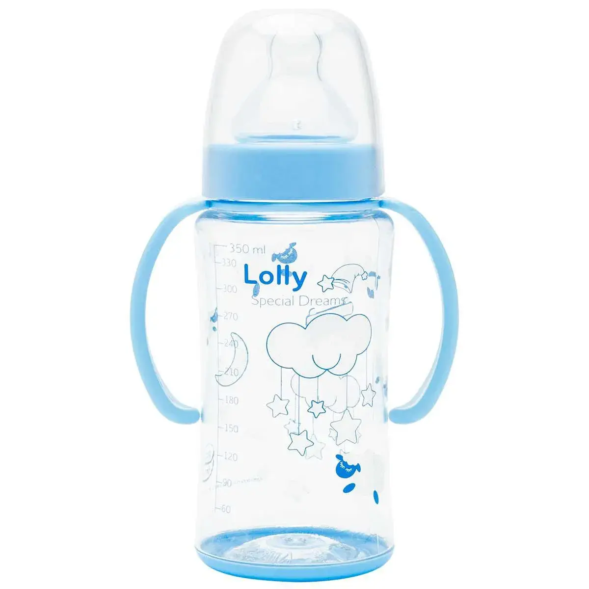 Mamadeira Lolly Big Dreams com Alça Azul com 350ml