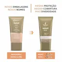 Protetor Solar Facial Episol Color FPS70 Tom 1 Extra Claro com 40ml