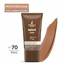Protetor Solar Facial Episol Color Tom 4 Médio Escuro FPS 70 com 40ml