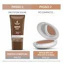 Protetor Solar Facial Episol Color Tom 4 Médio Escuro FPS 70 com 40ml