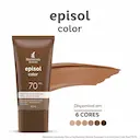 Protetor Solar Facial Episol Color Tom 4 Médio Escuro FPS 70 com 40ml