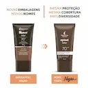 Protetor Solar Facial Episol Color FPS70 Tom 5 Negro com 40ml