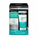 Kit Neutrogena Facial Protetor Solar Sun Fresh Derm Care FPS 70 Sem Cor 40g + Gel de Limpeza Purified Skin 60g