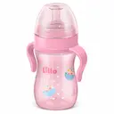 Mamadeira Lillo Super Evolution com Alça Rosa de 240ml