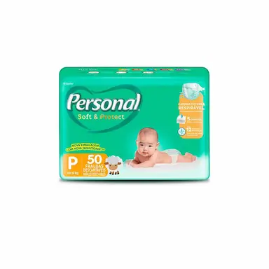 Fralda Personal Soft & Protect P - 50 Unidades