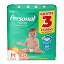Fralda Personal Baby Protect&Sec M - 70 Unidades