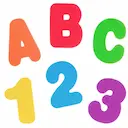 Brinquedo de Banho Buba Baby Letras e Números com 1 unidade