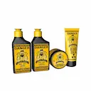Kit Viagem Barba Forte Danger + Nécessaire com Shampoo, Condicionador, Balm e Pomada