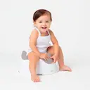 Troninho Infantil Buba Baby Cinza com 1 Unidade