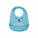 Babador de Silicone com Pega Migalhas Gumy Buba Baby Azul com 1 unidade