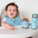 Babador de Silicone com Pega Migalhas Gumy Buba Baby Azul com 1 unidade