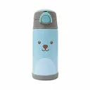 Garrafa Térmica com Canudo Buba Baby Gumy Azul com 400ml