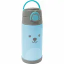 Garrafa Térmica com Canudo Buba Baby Gumy Azul com 400ml