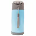 Garrafa Térmica com Canudo Buba Baby Gumy Azul com 400ml