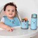 Garrafa Térmica com Canudo Buba Baby Gumy Azul com 400ml