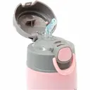 Garrafa Térmica com Canudo Buba Baby Gumy Rosa com 400ml