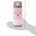 Garrafa Térmica com Canudo Buba Baby Gumy Rosa com 400ml